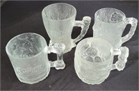1993 Complete Set Flintstone Glasses