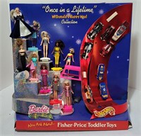 2000 McDs Barbie Hotwheels Toy Display