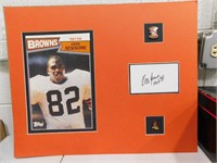 Ozzie Newsome Autographed Unframed Plaque with COA
