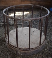 3 Small Round Hay Troughs - ~36" wide