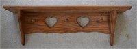 Oak Heart Shelf - 32" long