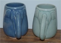Stoneware Elephant Mugs