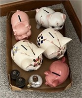 Collection of  piggy banks