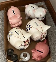 Collection of  piggy banks