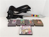 Assorted Nintendo NES/DS Games & Guitar Controller