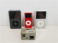 Assorted Ipods & GoPro Devices (x4)