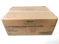 Sysco Reliance: 5oz. Translucent Plastic Cups