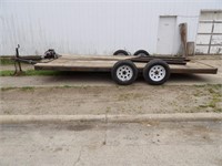 16' FLAT BED CAR TRAILER - WINCH DOES NOT GO WITH
