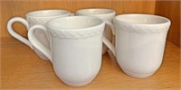 Set a four long burger pottery mugs