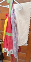 Aprons and table runner