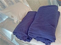 Pillows and fleece blankets