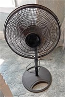 Black oscillating fan