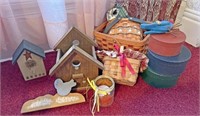 Baskets and Wood decor