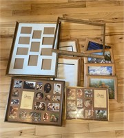 Lot of Picture Frames Wooden & Metal