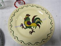 ROOSTER AND SILVER PLATES