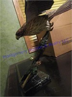 RED TAILED HAWK STATUE