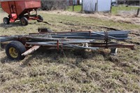 trailer frame with steel pipes