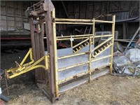 Smale cattle chute & head gate