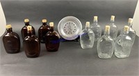 Vintage Log Cabin Syrup Bottles