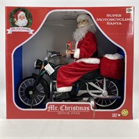 Mr. Christmas Motorcycle Santa