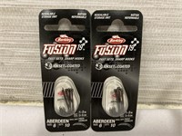 2 New Berkley Fusion19 Fast Set Sharp Hooks