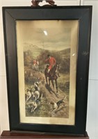 ' Gone Away ' Dogs on the Hunt Framed Print