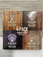 Viking Revolution Beard Balm 4 Pack New