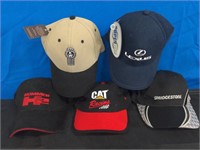 5 Baseball Caps / Hats Automotive Companies