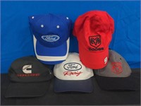 5 Baseball Caps / Hats Ford and Dodge