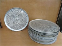 38 PERFORATED PIZZA PANS APPROX. 18" DIAM.