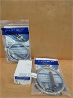 2 NEW FISHER 44" REPLACEMENT HOSES & ADDONLH RIG