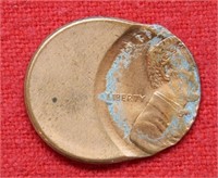 Lincoln Cent Off Center Punch Mint Error