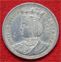 1893 Isabella Silver Quarter