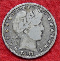 1897 Barber Silver Half Dollar