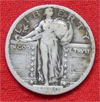1920 D Standing Liberty Silver Quarter