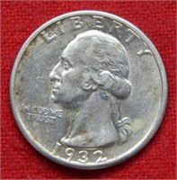 1932 S Washington Silver Quarter  -- Key Date