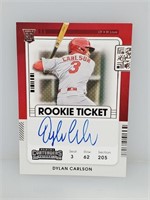 2021 Contenders RC Ticket Auto Dylan Carlson RC