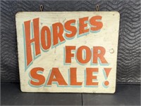 Double Sided Horses For Sale Sign