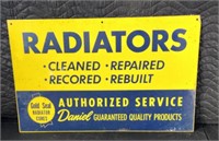 Single Sided Tin Radiator Sign