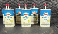 New Old Stock Esso Handy Oil Cans - 4 oz