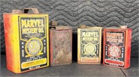 Assorted Marvel Mystery Oil Cans