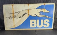 Vintage Double Sided Greyhound Bus Sign