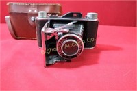Vintage Foldex 20 Camera w/ Leather Case
