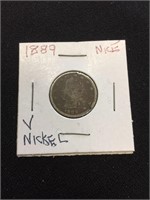 1889 Liberty "V" Nickel