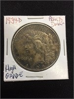 1934D Peace Dollar