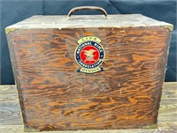 Pistol shooters competition carrying case, wood, h