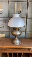 Antique Rayo brass oil lamp