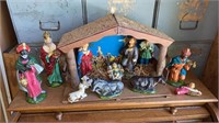 Vintage nativity set