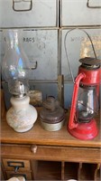 3 oil lamps as shown