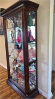 Wooden Curio Cabinet-contents not included